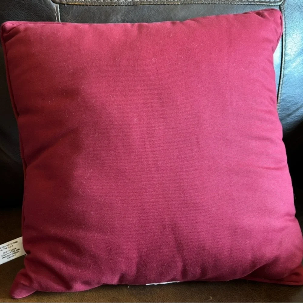 Gorgeous Vintage Christmas Tapestry Pillow made by Riverdale